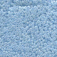 Czech Seedbeads 6/0 Blue Ceylon AB Qty:23g Tube