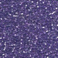 Czech Seedbeads 6/0 Amethyst Solgel Silver Lined