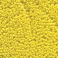 Czech Seedbeads 8/0 Yellow Opaque Qty:23g