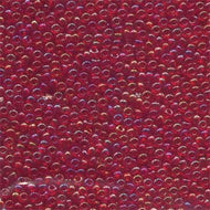 Czech Seedbeads 6/0 Light Ruby Transparent AB Qty: 20g Tube