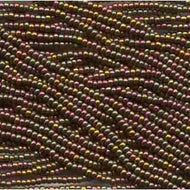 Czech Seedbeads 8/0 Dark Bronze Metallic Iris Qty:38g Strung