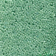 Czech Seedbeads 6/0 Jade Opal Solgel Qty: 23g Tube