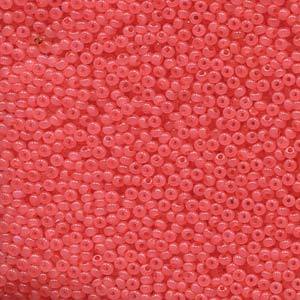 Czech Seedbeads 11/0 Salmon Opal Solgel