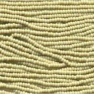 Czech Seedbeads 8/0 Lt. Olive Solgel Opaque Qty:40g Strung