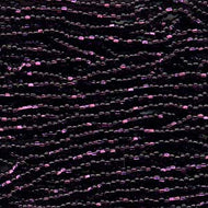 Czech Seedbeads 8/0 Dark Amethyst Silver Lined Qty:37g Strung