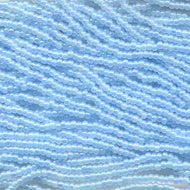 Czech Seedbeads 8/0 Blue Ceylon AB Qty:35g Strung