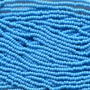 Czech Seedbeads 8/0 Blue Turquoise Opaque Qty:23g