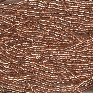 Czech Seedbeads 8/0 Crystal Copper Lined Qty:23g