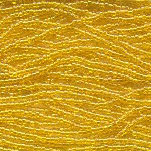 Czech Seedbeads 11/0 Yellow Transparent AB