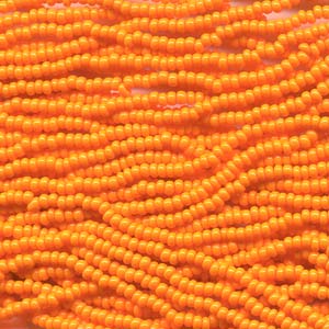 Czech Seedbeads 8/0 Light Orange Opaque Qty:23g