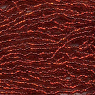 Czech Seedbeads 8/0 Ruby Silver Lined Qty:39g Strung