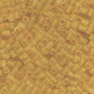 Miyuki Squares 4mm 0132F Light Topaz Matte Qty:10g