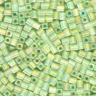 Miyuki Squares 4mm 0143FR Chartreuse Matte Qty:10g