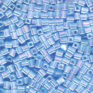 Miyuki Squares 4mm 0148FR Aqua Matte AB Qty:10g