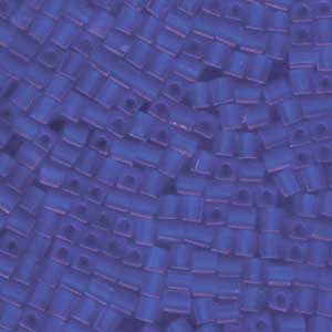 Miyuki Squares 4mm 0150F Sapphire Matte *D* Qty:10g