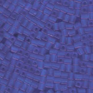 Miyuki Squares 4mm 0150F Sapphire Matte *D* Qty:10g