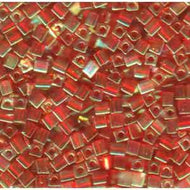 Miyuki Squares 4mm 0254 Red AB *D* Qty:10g