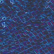 Miyuki Squares 4mm 2651 Aqua/Fuchsia Color Lined Qty:10g
