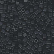 Miyuki Squares 4mm 0401F Black Matte Qty:10g