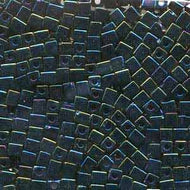 Miyuki Squares 4mm 0452 Dark Blue Iris Qty:10g