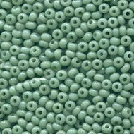 Czech Seedbeads 8/0 Jade Opal Solgel Qty: 24g
