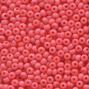 Czech Seedbeads 8/0 Salmon Opal Solgel Qty: 24g