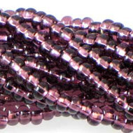 Czech Seedbeads 6/0 Amethyst Silver Lined Qty:Approx. 73g