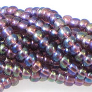 Czech Seedbeads 6/0 Amethyst Transparent AB Qty:Approx. 69g
