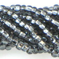 Czech Seedbeads 6/0 Black Diamond Silver Lined Qty:Approx. 65g