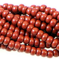 Czech Seedbeads 6/0 Medium Brown Opaque Qty: 23g