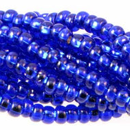 Czech Seedbeads 6/0 Cobalt Silver Lined Qty:23g