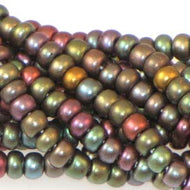 Czech Seedbeads 6/0 Dark Bronze Metallic Iris Qty:Approx. 69g