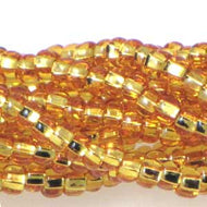 Czech Seedbeads 6/0 Gold Silver Lined Qty:Approx. 66g