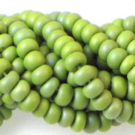 Czech Seedbeads 6/0 Olive Opaque Matte AB Qty:Approx. 76g