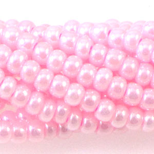 Czech Seedbeads 6/0 Pink Ceylon Qty:Approx. 71g