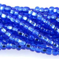 Czech Seedbeads 6/0 Sapphire Silver Lined Qty:Approx. 72g