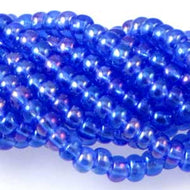 Czech Seedbeads 6/0 Sapphire Transparent AB Qty:23g