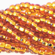 Czech Seedbeads 6/0 Topaz Silver Lined Qty:Approx. 70g