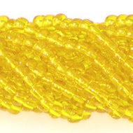 Czech Seedbeads 6/0 Yellow Transparent Qty:23g