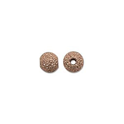 Copper Plated Beads Round Stardust 04mm Qty:48