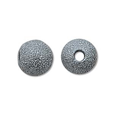 Black Oxide Beads Round Stardust 08mm Qty:24