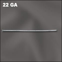 Silver Filled (.925/10) Head Pins 22G 1.25in Qty:20