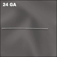 Silver Filled (.925/10) Head Pins 24G 1.25in Qty:20
