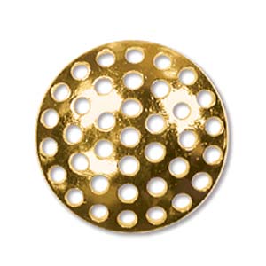 Shower Part Disk 14mm Gold Plate Qty:2