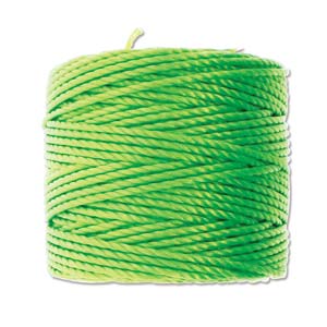 S-Lon Heavy Macramé Cord (Tex 400) Neon Green