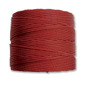 S-Lon Bead Cord Dark Red Qty:77yd Spool