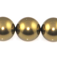 Swarovski #5810 Pearl Rounds 10mm Antique Brass Qty:10