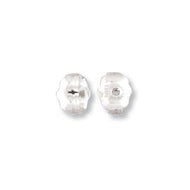 Sterling Silver Earring Backings Medium-5mm Qty:10