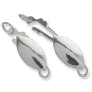 Sterling Silver Push/Pull Clasp Oval 6x12.5mm Qty:1