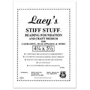 1 Sheet Laceys Stiff Stuff Beading Foundation 4.25x5.5